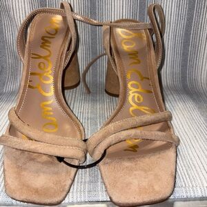 Sam Edelman Beige Suede Heels